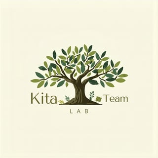 Kita Team Lab logo featuring a stylized olive tree with green foliage on a cream background